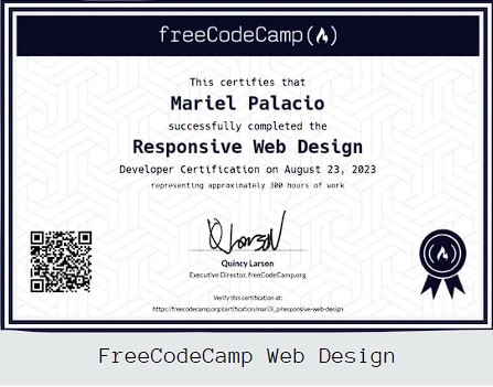 freeCodeCamp Certificate